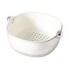 Cesta de drenaje para lavadero de verduras de doble capa, multifuncional, de plástico, de alto valor, para sala de estar, cesta de almacenamiento para lavar verduras con filtro de agua para cocina