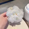 Pinza para el Cabello de Flor de Camelia de Malla para Peinados Recogidos Versátiles, Pinza de Tiburón para Peinados Semirrecogidos, Accesorio para el Cabello de Mujer