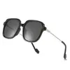 Gafas de Sol Cuadradas Verdes de Alta Gama Ins para Mujer, Estilo Celebridad, Sin Maquillaje, Cara Grande, Adelgazantes, Gafas de Sol Anti-UV para Mujer