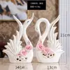 Cenicero de Cerámica de Cisne Adornos Decoraciones para el Hogar Sala de Estar Mesa de Centro Decoración de Escritorio Precio Mayorista Europeo Fábrica