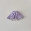 Chapéu de Bebê Outono Coreia do Sul Primavera e Outono Novo Floral Proteção Solar Chapéu de Pescador Dupla Face para Bebê Chapéu de Sol Infantil Atacado