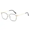 Montura de Gafas con Orejas de Gato de Moda para Mujer, Color Sólido, Combinan con Todo, Artefacto que Cambia de Color, Gafas para Miopía Terminadas, Montura de Gafas Ópticas para Hombre