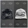 Moda Masculina Gótica Nueva Tendencia Estilo Callejero Ins Diseño Personalizado Gorro de Punto Color Block Ropa Transfronteriza Y2K