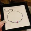 Pulseira Flor Zircônia Ultra Brilhante Transfronteiriça, Pulseira de Luxo Leve de Nicho de Alta Qualidade, Joia com Design Versátil e Elegante