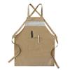 Delantal de lona estilo coreano para el hogar, cocina, para hombre, tienda de té con leche, supermercado, tienda de mascotas, tienda de hot pot, ropa de trabajo para mujer, logo estampado