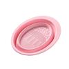 Cepillo de lavado de bolitas de silicona, cuenco, herramienta de limpieza de belleza, limpiador portátil de brochas de maquillaje, almohadilla de lavado de brochas de maquillaje de silicona
