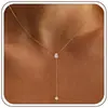 Colar Pendente em Forma de Y com Zircônia Incrustada em Cobre, Lançamento Transfronteiriço Europeu e Americano, Moda Feminina, Presente de Bola 2026, Temperamento