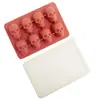 Bandeja de silicona para cubitos de hielo transfronteriza molde para comida de bebé suplemento de hielo cubitos de hielo molde para hornear pasteles forma de animal grado alimenticio casero para el hogar