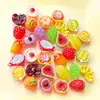 Super Mini Juguetes de Comida en Miniatura de Frutas 3D Resina Pegamento de Crema DIY Aretes Juguetes Fundas de Teléfono Venta al por Mayor Transfronteriza