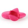 Borla para polvo suelto tamaño pulgar recomendada por expertos, Polvera grande flocada para polvo de maquillaje, Polvo rubor pequeño mini para aplicar detalles de rubor
