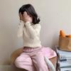 Ropa de Punto para Niñas Otoño e Invierno 2025 Suave Ropa de Punto Interior de Invierno para Niños Top Interior Elástico de Moda para Niñas