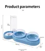 El Juego de Comederos para Mascotas Incluye un Dispensador de Agua Automático y Comederos de Plástico (Material PP), Adecuado para gatos y perros. Los Tazones Cuentan con un Diseño Desmontable Para una Fácil Limpieza.