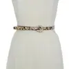 Cross-border Mulheres Snake Belt distinto metal oval pino fivela cinto fino moda all-match Jeans cinto decorativo