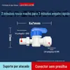 Conector para purificador de água conversão 3 pontos rosca 4 pontos válvula de esfera 2 pontos conector rápido para tubo PE acessórios para dispensador de água de cozinha