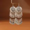 Pendientes de Pavo Real para Minorías Étnicas, Regalos Retro de Plata Miao Estilo Étnico, Accesorios de Pendientes Vintage de Imitación Plata