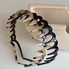 Diadema para mujer 2024, nueva, antideslizante, de alta gama, con peine largo y dientes ondulados, para lavarse la cara, elegante horquilla para el pelo.