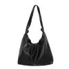 Bolso tote retro minimalista para mujer, nuevo bolso de moda 2026 de gran capacidad para el trabajo y los desplazamientos, bolso de hombro y axila de color sólido a la moda