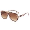 Gafas de sol de moda de montura grande europea y americana para mujer, nuevas gafas de sol piloto de uñas beige para hombre, gafas de moda para todo uso a prueba de sol