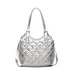 Bolsa Grande Acolchoada Fashion para Mulheres 2025 Nova Bolsa Tote Trendy de Verão Grande Capacidade Bolsa de Ombro Casual para Mulheres