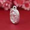 Pulsera de Joyería de Plata Pura 999 con Cuentas, Accesorios de Plata, Colgante, Pulsera Trenzada, Piezas para Joyería de Plata DIY, Materiales Hechos a Mano para Cuentas