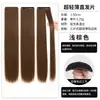 Extensiones de cabello largo y liso de tres piezas, ultrafinas y sin costuras, para aumentar el volumen, almohadilla de cabello invisible de una pieza con capas esponjosas