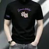 Camiseta de Manga Curta 2026 para Homens, Marca Ins Trendy de Verão, Design Estilo Hong Kong, Top Soltinho de Meia-Manga Trendy de Nicho