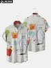 Camisas de Manga Corta de Verano para Hombre de Venta Caliente Transfronterizas Camisas con Estampado Digital 3D Camisetas Casuales de Moda