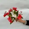 Pintura a Óleo, Lírio Pequeno, Arranjo de Cena com Flor Artificial, Materiais Florais, Decorações para Casa, Flores Artificiais, Buquês, Presentes para Pódio