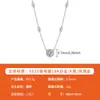 Collar con Colgante de Plata S925 Moissanita Brillo Tipo Fuego Color D Colgante de Moissanita para Mujer Versión de Alta Gama