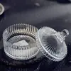 Tarro de Dulces de Vidrio Estilo Europeo Tarro de Almacenamiento Tarro Decorativo Transparente Joyería Dulces Frutas Secas Tarro Taza Tarro de Azúcar Mongol