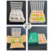 Caja de embalaje Fruit Express con interior de espuma de algodón perlado, color melocotón, amarillo, pera, melocotón, tomate, caja de regalo especial.