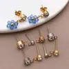Pendientes de Acero Inoxidable Chapados en Oro con Forma de Taza de Coche y Pedrería Colgante, Accesorios para Pendientes Hechos a Mano DIY