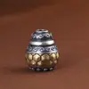 Rey del Ciervo Dorado S925 Plata Accesorios de Camiseta Retro Hacer Viejo diy Jugar Cadena de Cuentas King Kong 108 Despertar León Fulu Nube Trasera