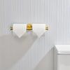 Acero Inoxidable 304 Portarrollos de Papel Higiénico de Doble Propósito Dorado Cepillado Negro Cepillado Baño Cocina Hotel Ingeniería Soporte para Toallas de Papel