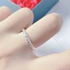 Anillo Abierto de Plata Pura 990 Flor de Cerezo Guji con Textura Temperamento Anillo Sencillo Macizo Todo Fósforo Anillo Completamente de Plata en Vivo Caliente