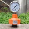 Manômetro de Pressão com Diafragma de UPVC Plástico Resistente a Ácidos Fortes e Alcalis Fortes Conexão Rosqueada Manômetro de Pressão de Água Manômetro
