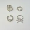 Anillo de Perlas Resistente Estilo Coreano con Racimo de Flores, Accesorio de Anillo de Perlas Ajustable para Mujer, Nuevo Modelo Exquisito y de Lujo Ligero