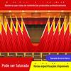 Tribuna sala de conferências fundo bandeira conferência Red Flag Hall bandeira conjunto completo de cabeça de arma bandeira pico bandeira suporte bandeira suporte