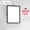 Espejo de Baño Inodoro Inodoro Espejo de Cristal Espejo Cuadrado Colgante de Pared Sin Perforaciones Colgante Horizontal Colgante Vertical Soporte de Espejo