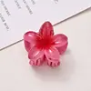 Grampo de Cabelo Doce de Frangipani Estilo Popular Transfronteiriço para Meio Preso na Parte de Trás da Cabeça, Grampo de Cabelo de Flor, Acessório de Cabeça com Presilha de Tubarão