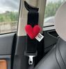 Funda Protectora para Cinturón de Seguridad de Coche Cubierta Protectora Corazón Decorativa Cinturón de Seguridad Universal para Todas las Estaciones de Mujer Gama Alta para Niños Antiahogo