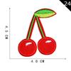 Etiqueta de Bordado por Computadora Yuanda Pegamento Termofusible Fruta Sandía Parche Bordado Parche Cereza Parche Accesorios de Ropa DIY Parche de Tela