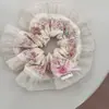 Delicado Floral Estilo Coreano Renda Estilo Academia Laço Botão Anel de Cabelo Intestino Grosso Estilo Francês Combina com Tudo Pequeno Acessórios de Cabelo Frescos para Mulheres