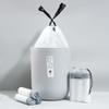 Saco de Lixo com Cordão Sacola Doméstica Cozinha Fechamento Automático Corda Espessada Saco de Limpeza Saco Plástico Branco Grande