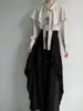 Camisa de Cinta Unisex Nicho Nuevo Estilo Chino Camisa de Manga Larga Cuello Polo Top de Cosplay Camisa de Nuevo Estilo Chino