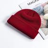 Sombrero bombín para hombre estilo coreano moderno otoño e invierno sombrero de lana estudiante moda ala vuelta Yupi sombrero para el frío sombrero de punto sin ala para mujer