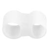 Separador de Dedão de Silicone Vestível para Dedos Sobrepostos, Separador de Joanete, Manga de Pé Invisível com Furo Duplo
