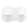 Separador de Dedos do Pé de Silicone para Dedões Sobrepostos, Separador de Joanete, Protetor de Pé Duplo Buraco Invisível