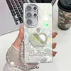 Funda para Teléfono Samsung S25 Ultra Cubierta Protectora para iPhone 17 A56 Adecuado para A16 Espejo de Letra Pulsera Película para Lente
