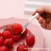 Dibujo animado lindo acero inoxidable 304 ciervo cuchara tenedor de fruta vajilla hogar niños revolver postre cuchara de café
